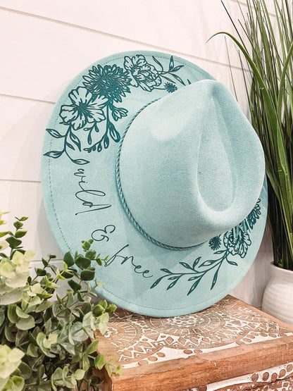 Engraved Floral Hat 1