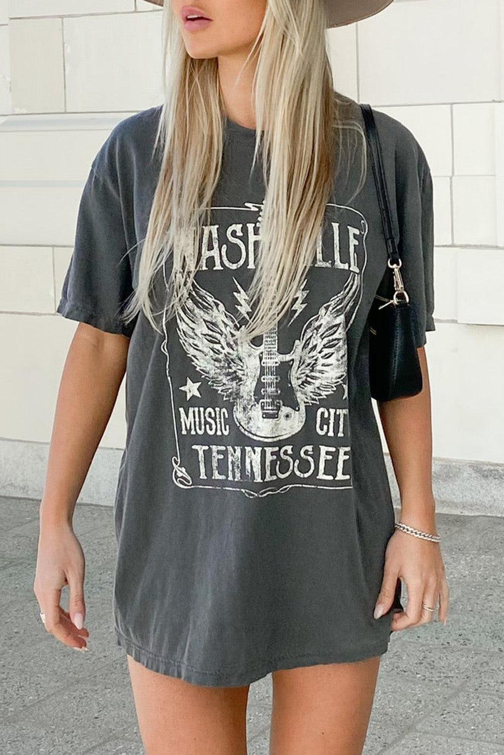 Nashville Graphic Oversized Tee - Honeypot