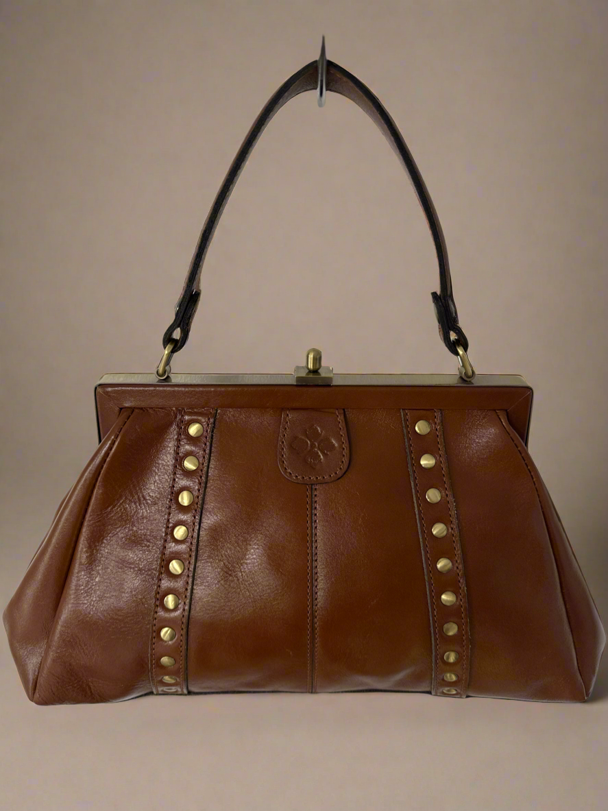 Patricia Nash Studded Leather Satchel - Honeypot