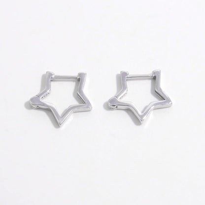 925 Sterling Silver Star Earrings - Honeypot