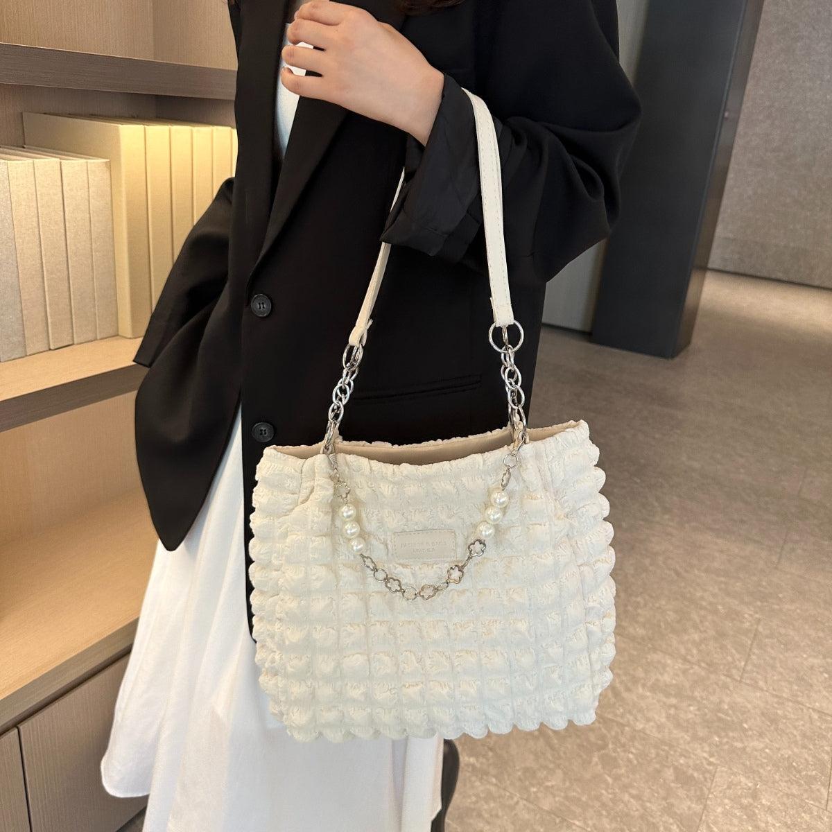 Bubble Textured Tote Bag - Honeypot