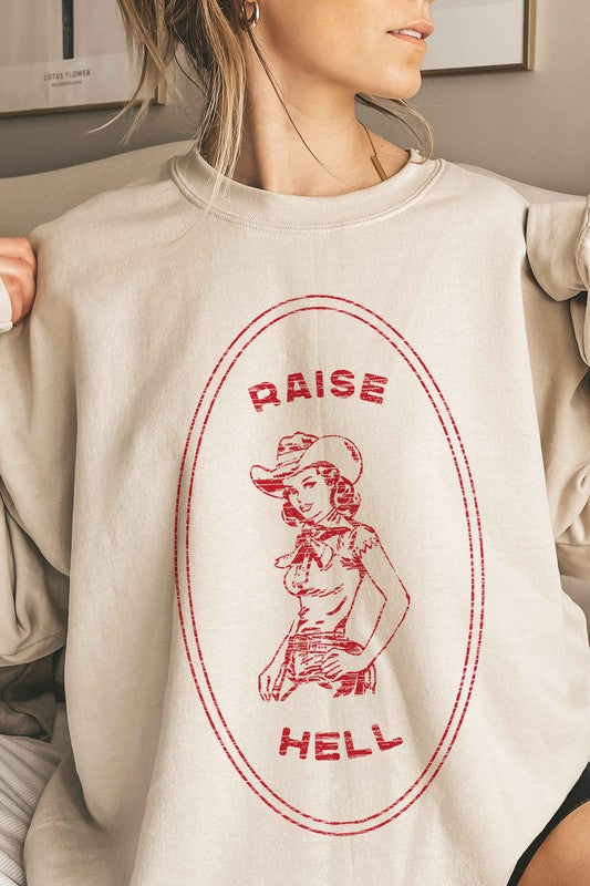 Raise Hell Crew Neck Sweatshirt - Honeypot