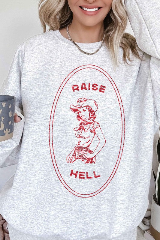 Raise Hell Crew Neck Sweatshirt - Honeypot