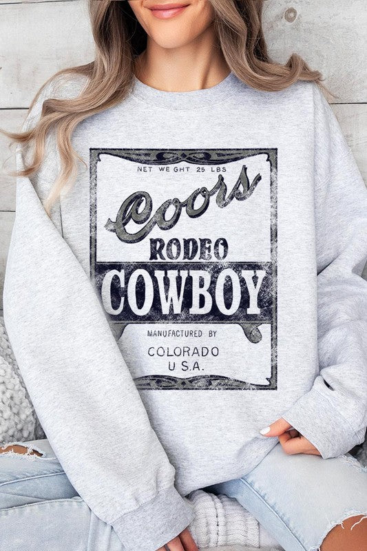 Coors Rodeo Cowboy Crew Neck Sweatshirt - Honeypot