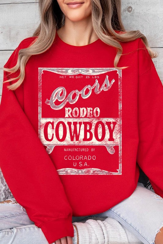 Coors Rodeo Cowboy Crew Neck Sweatshirt - Honeypot