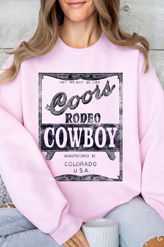 Coors Rodeo Cowboy Crew Neck Sweatshirt - Honeypot