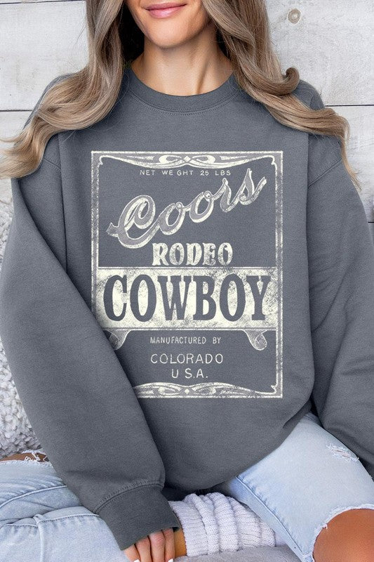 Coors Rodeo Cowboy Crew Neck Sweatshirt - Honeypot