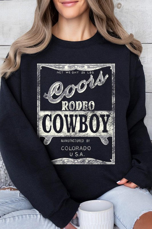 Coors Rodeo Cowboy Crew Neck Sweatshirt - Honeypot