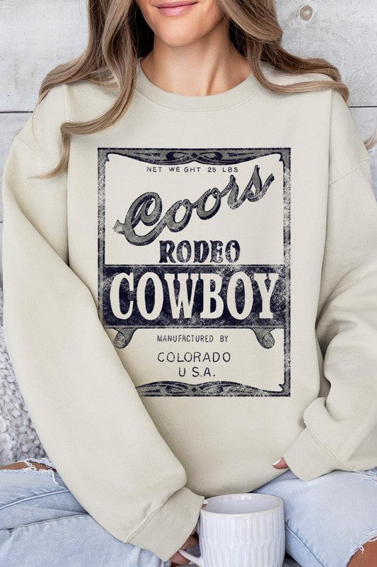 Coors Rodeo Cowboy Crew Neck Sweatshirt - Honeypot