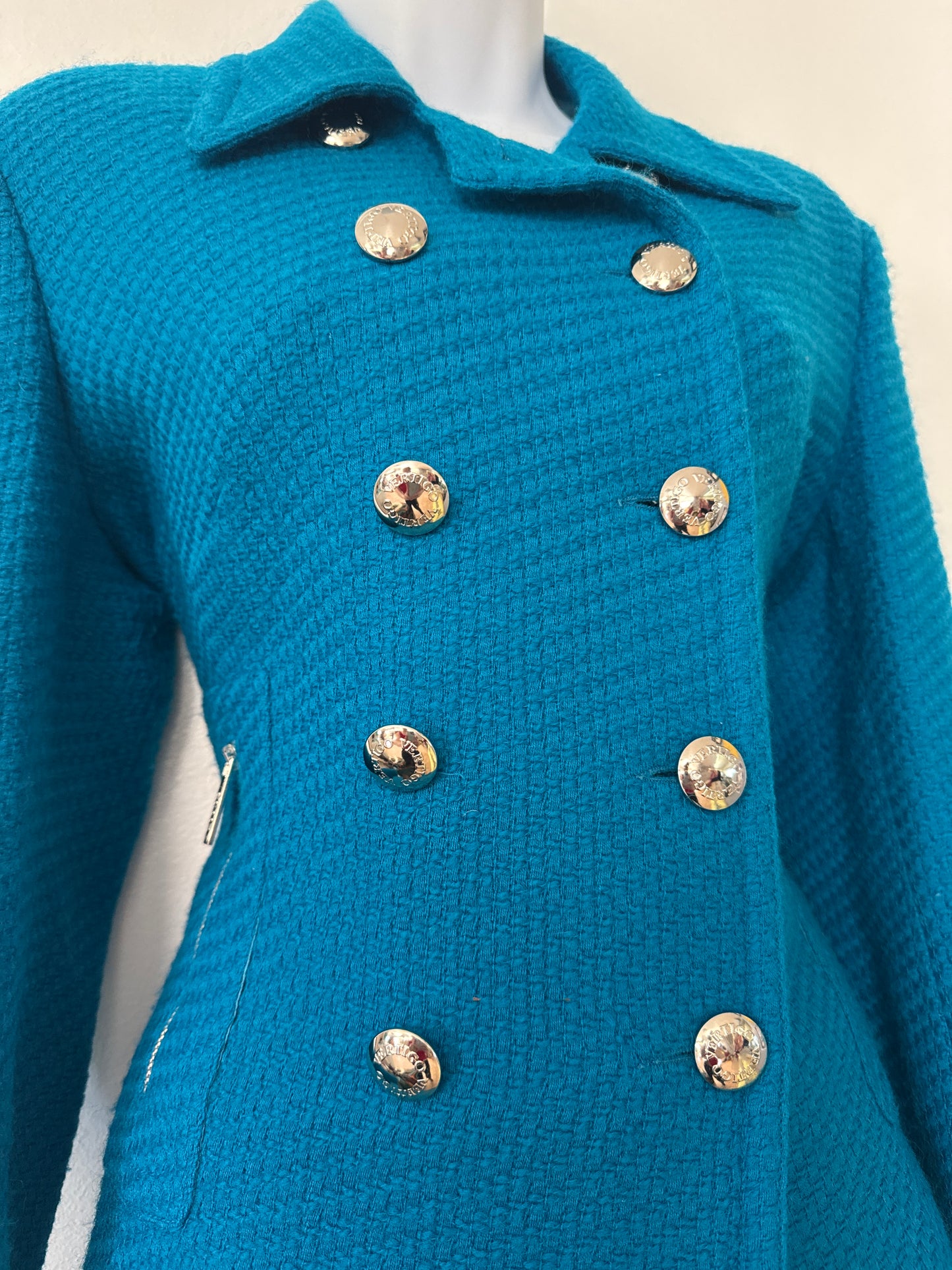 Blue Tweed Skirt Suit Set // Vertigo Paris