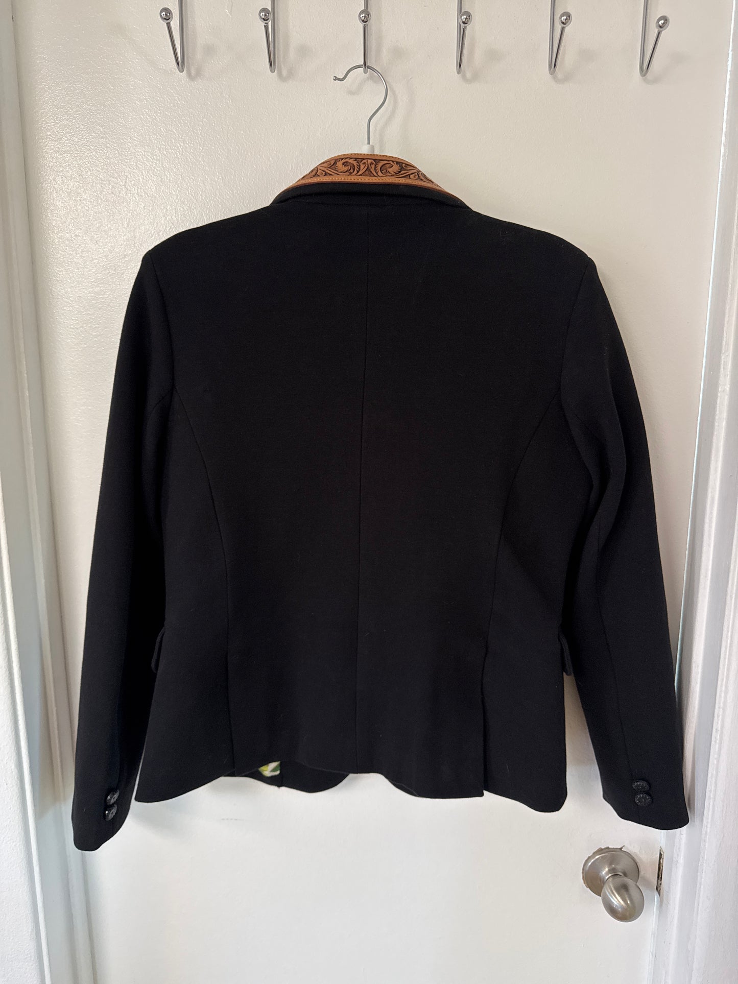 Tooled Leather Accent Blazer // American Darling, S