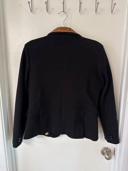 Tooled Leather Accent Blazer // American Darling, S