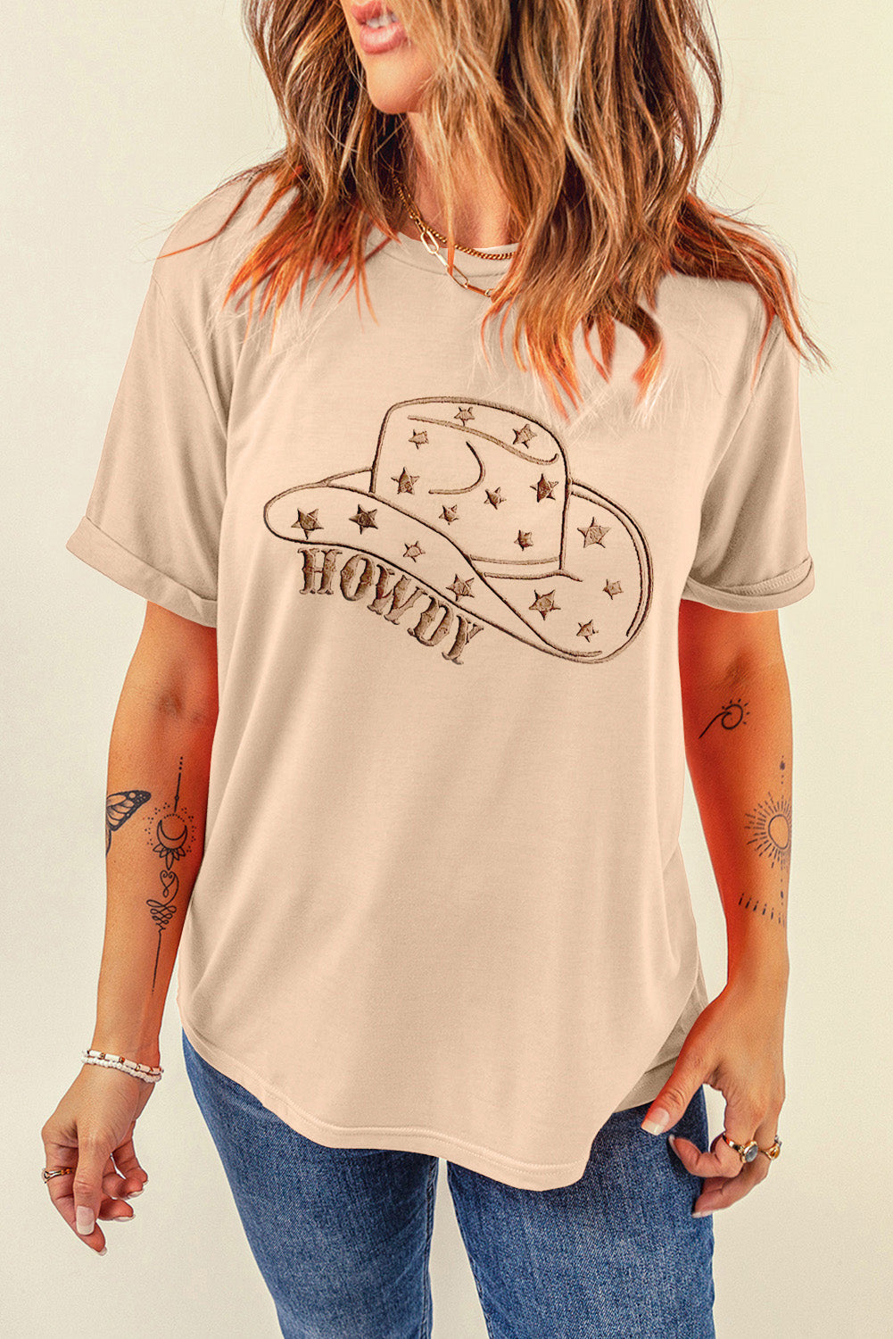 Howdy Crew Neck Graphic Tee - Honeypot