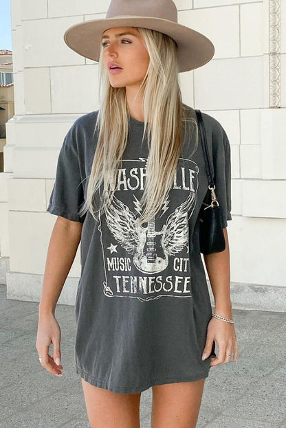 Nashville Graphic Oversized Tee - Honeypot