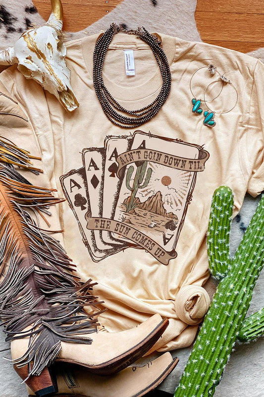 Poker Cards Graphic T Shirt // Honeypot: New + Vintage High Quality Western Wear