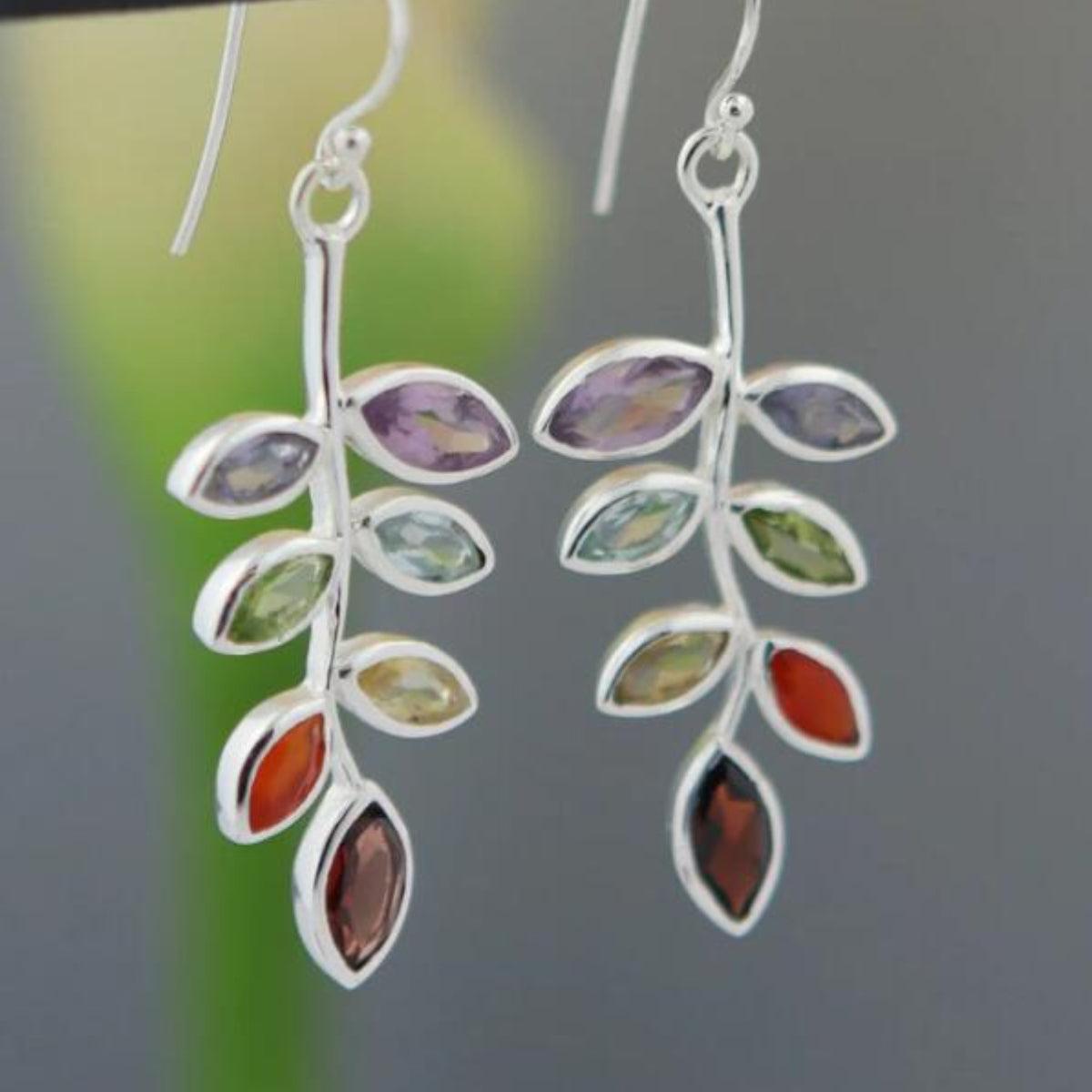 Leaf Shape Alloy Earrings - Honeypot