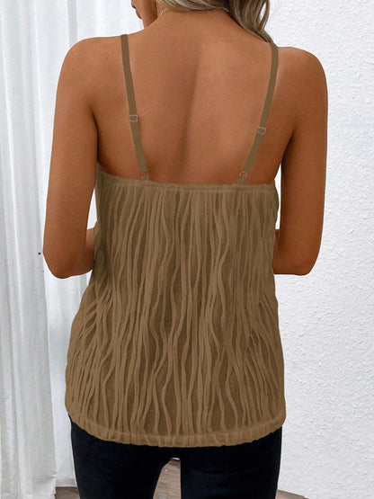 Textured V-Neck Cami - Honeypot