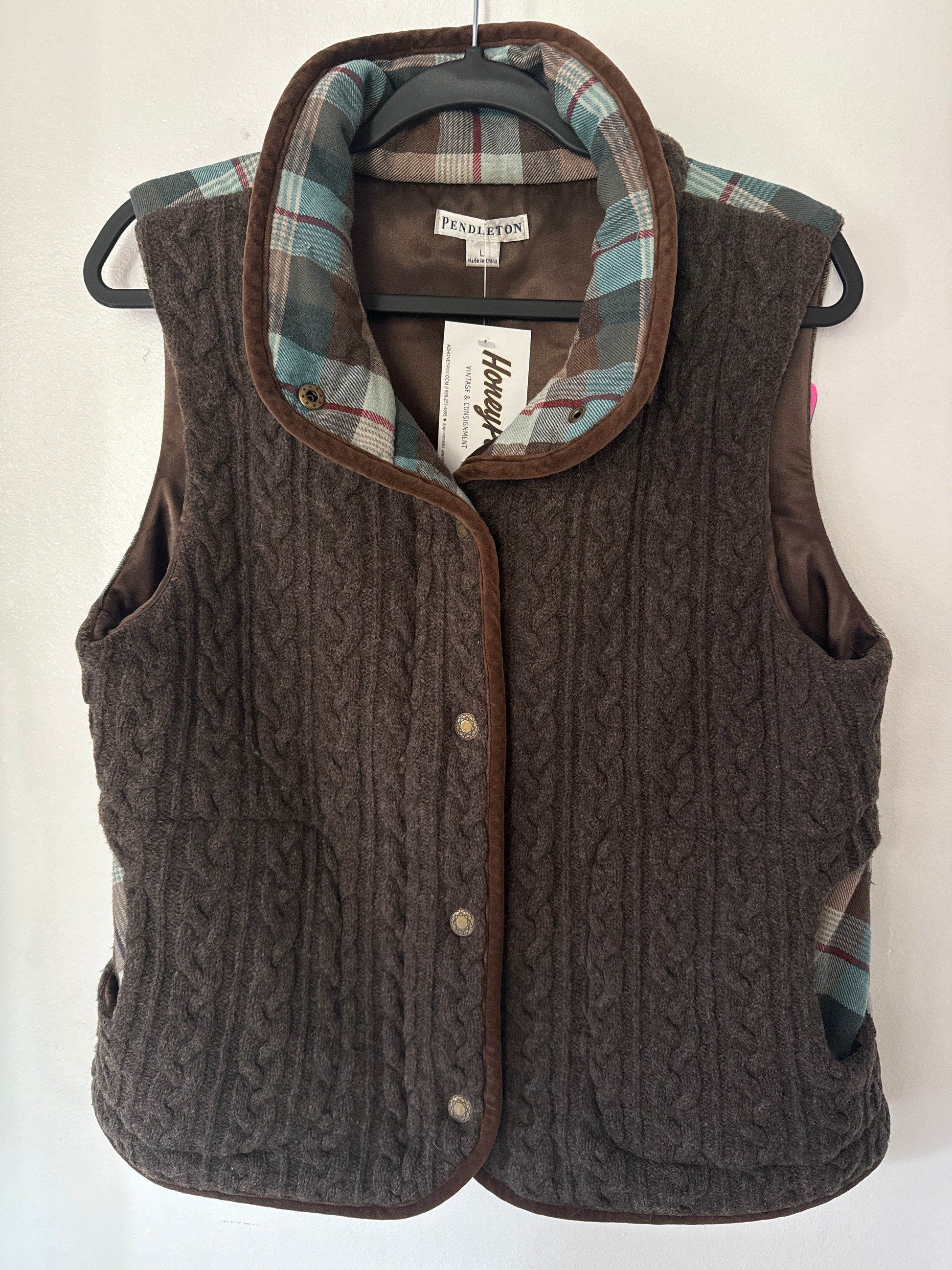 Flannel + Wool Vest // Pendleton - Honeypot