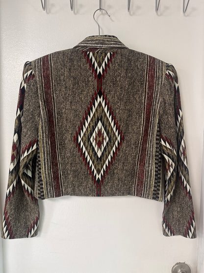 Vintage 90's Cropped Blazer // Lori Zoni, S