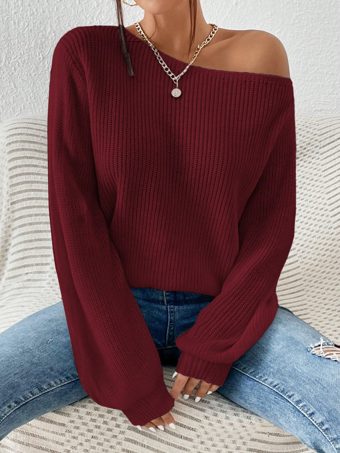 Cozy Drop Shoulder Sweater - Honeypot