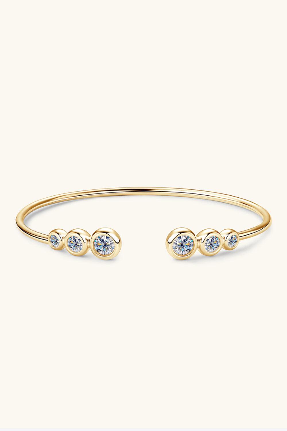 1.8 Carat Moissanite 925 Sterling Silver Bracelet - Honeypot