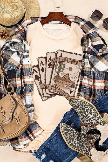 Poker Cards Graphic T Shirt - Honeypot