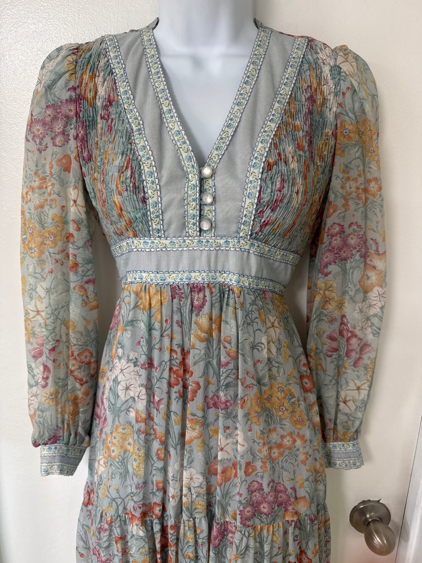 Stunning 70's Prairie Dress // Candi Jones California