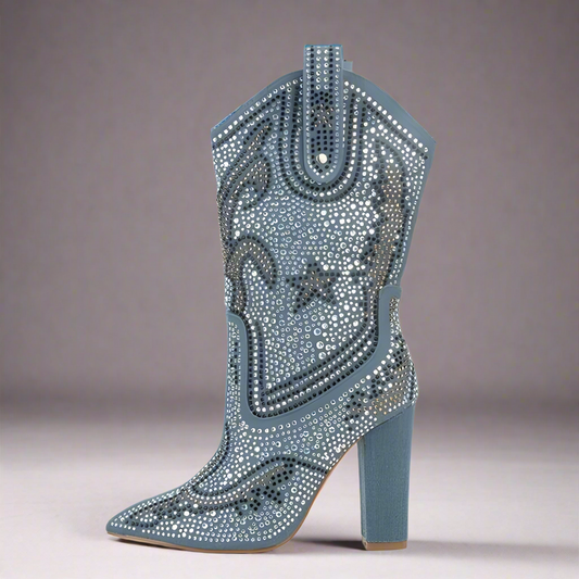 Cowgirl Chic Rhinestone Boots - Honeypot