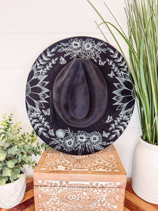 Floral Print Hat