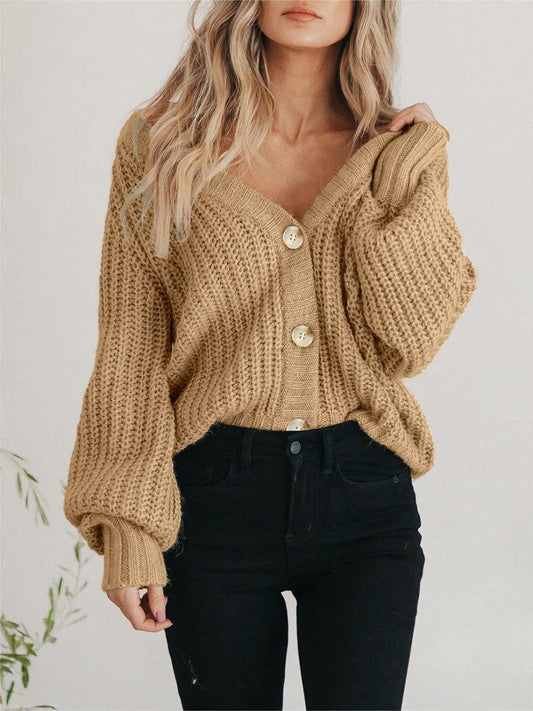 Button Up Slouchy Cardigan - Honeypot