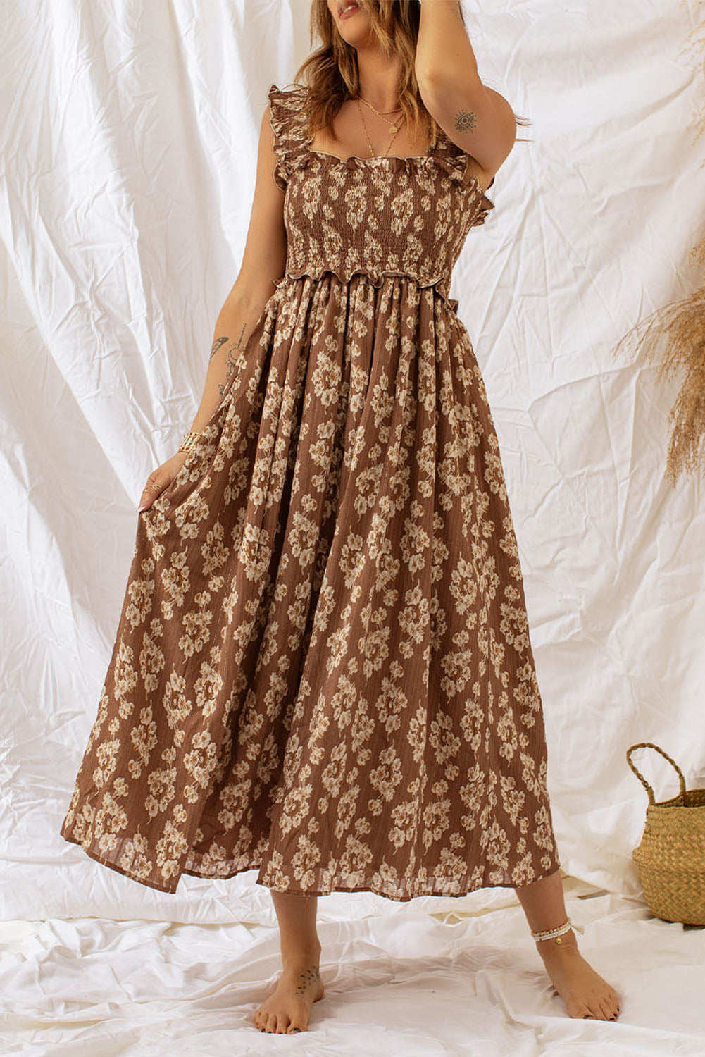 Elegant Floral Maxi Dress