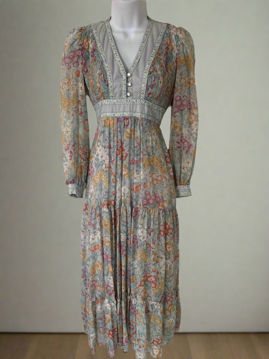 Stunning 70's Prairie Dress // Candi Jones California
