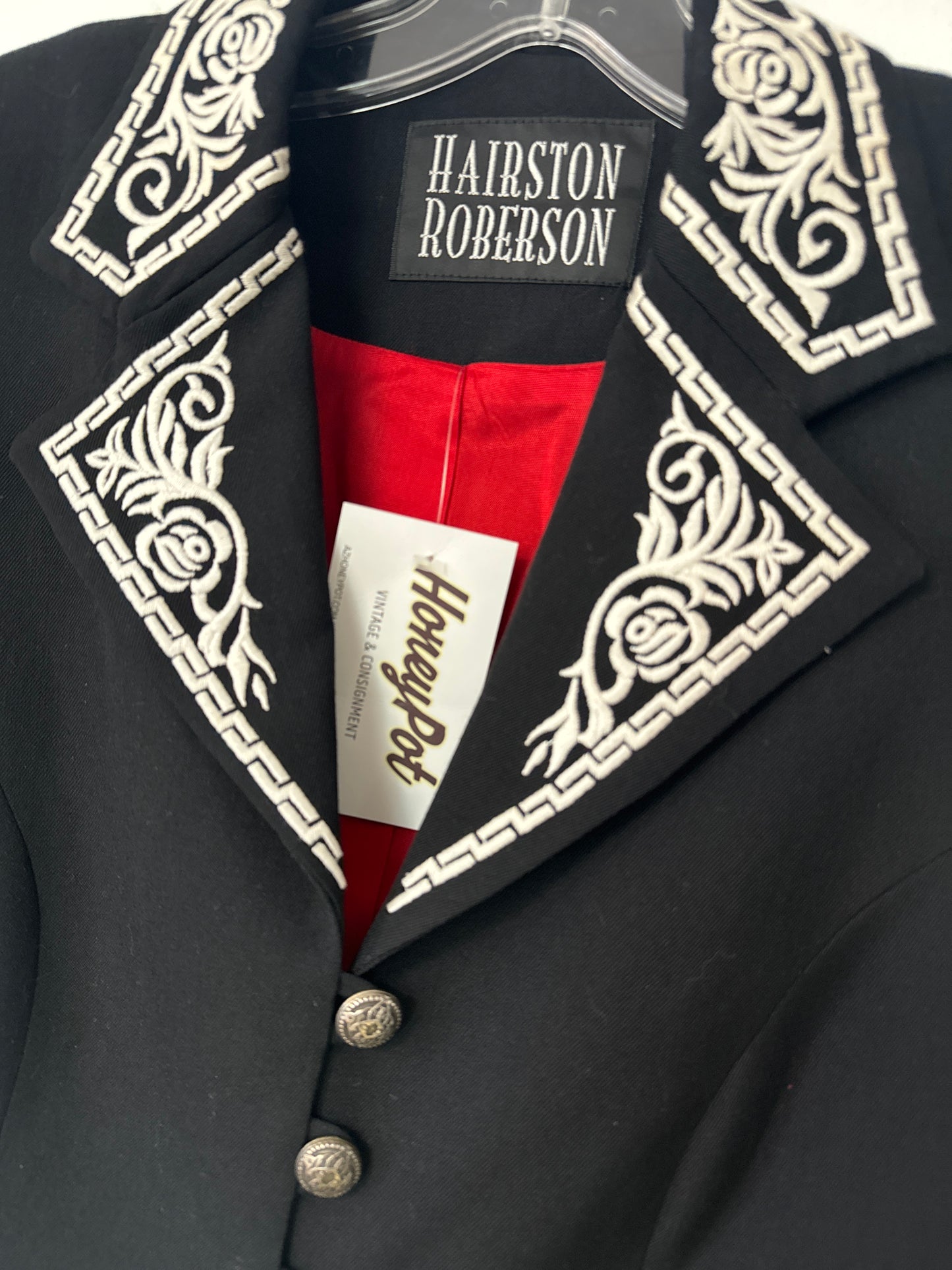 Embroidered Wool Blazer // Hairston Roberson - Honeypot