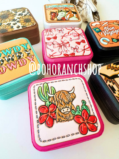 “Howdy” Travel Jewelry Box - Honeypot