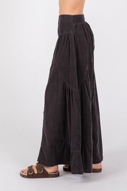 SAGE + FIG High Rise Corduroy Wide Leg Pants - Honeypot