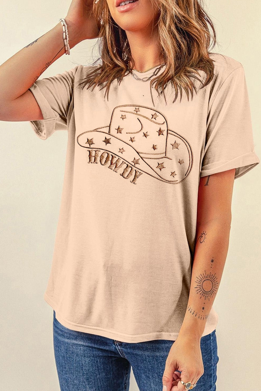 Howdy Crew Neck Graphic Tee - Honeypot