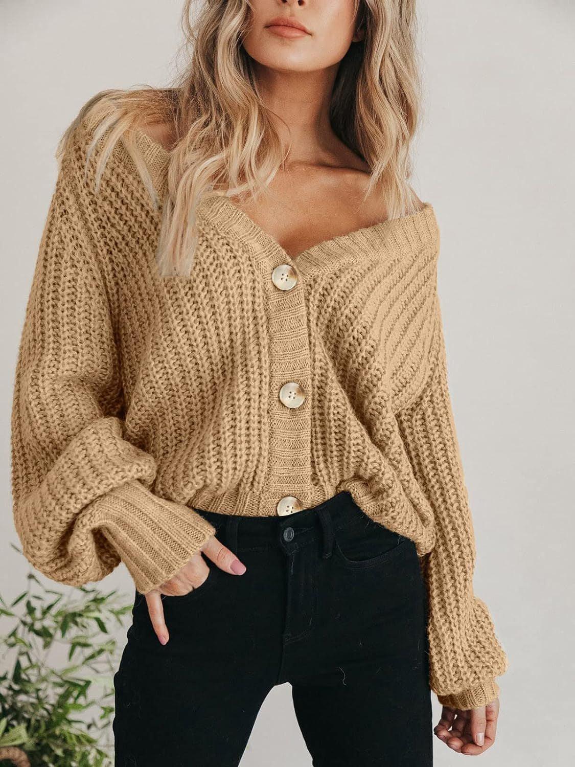 Button Up Slouchy Cardigan - Honeypot