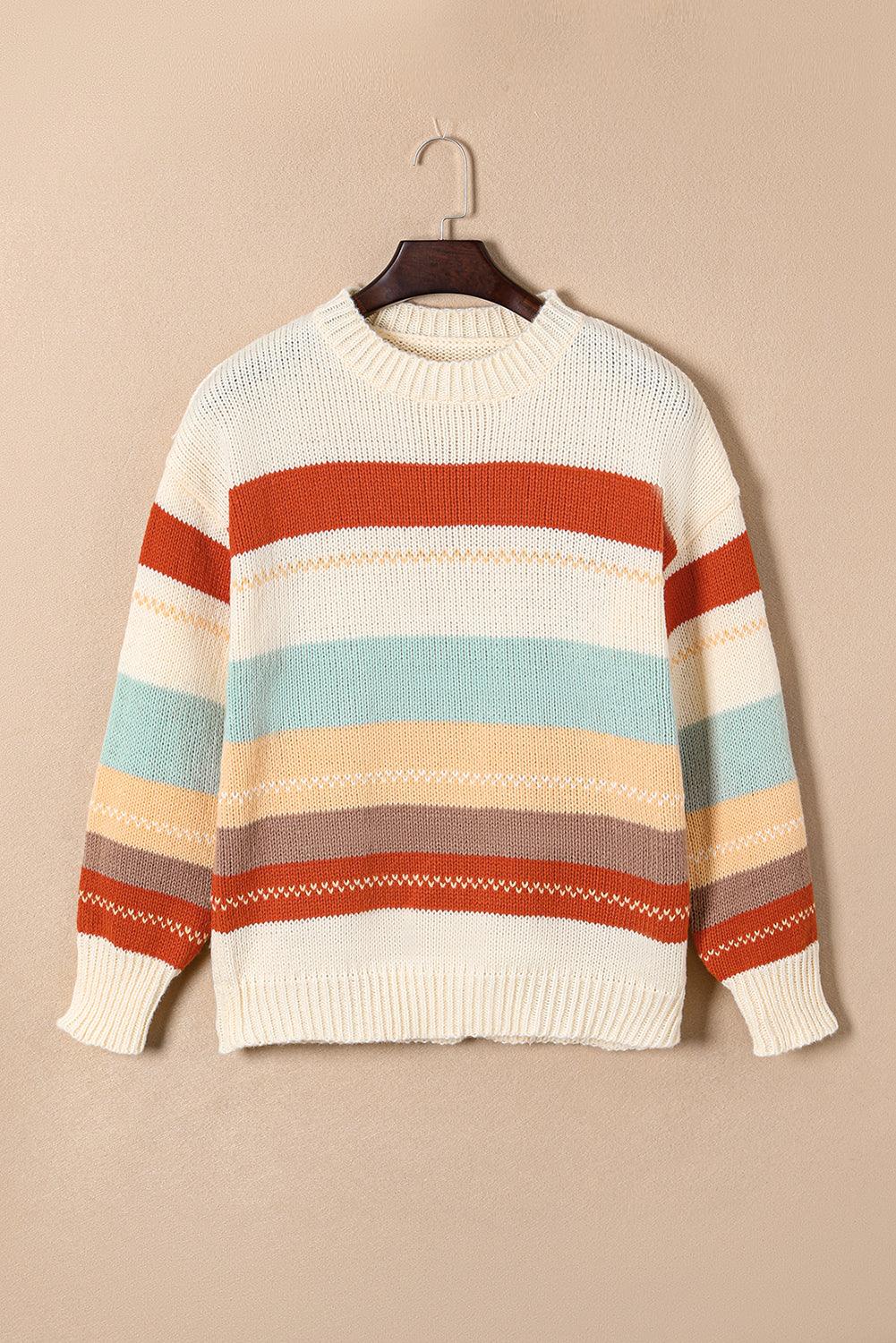 Drop-Shoulder Color Block Sweater // Honeypot: New + Vintage High Quality Western Wear