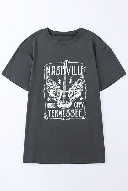 Nashville Graphic Oversized Tee - Honeypot