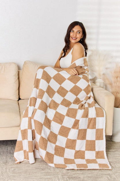 Cuddley Checkered Decorative Throw Blanket // Honeypot: New + Vintage High Quality Western Wear