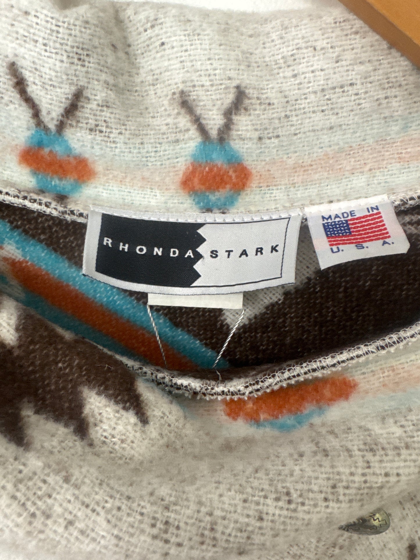 Reversible Wool Poncho // Rhonda Stark, O/S