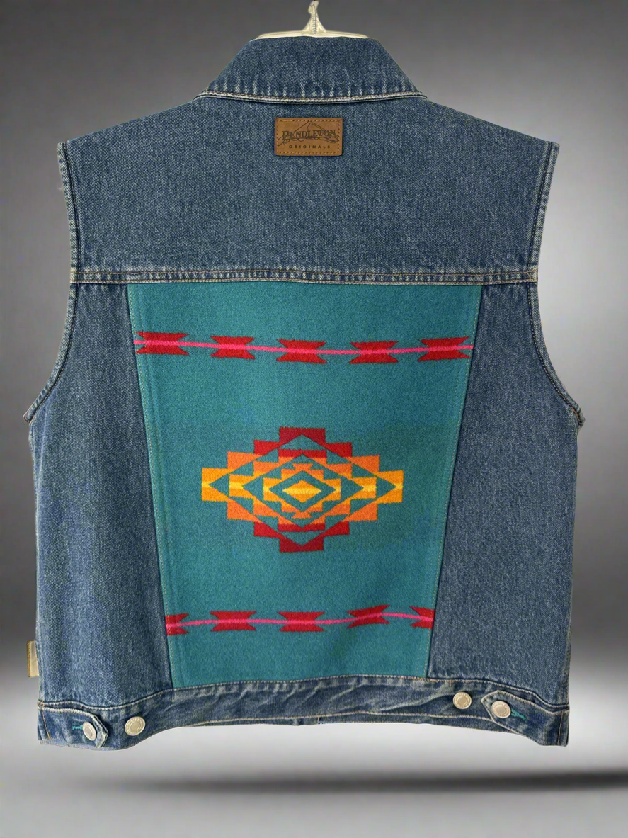 Denim + Wool Vest // Pendleton - Honeypot