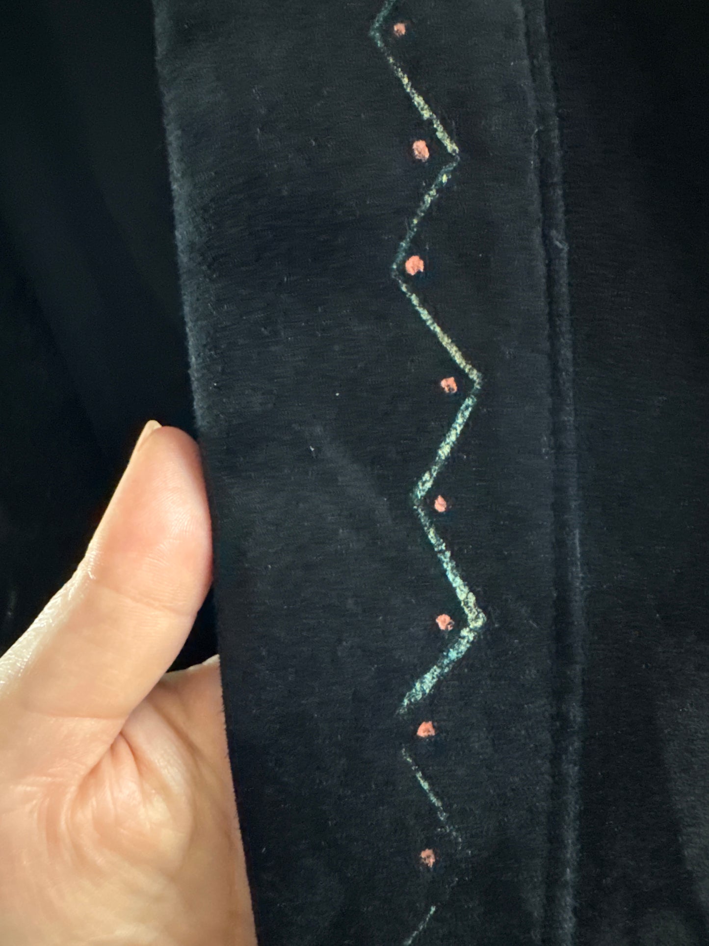 80’s Hand Painted Suede Blazer // Patricia Wolf, L