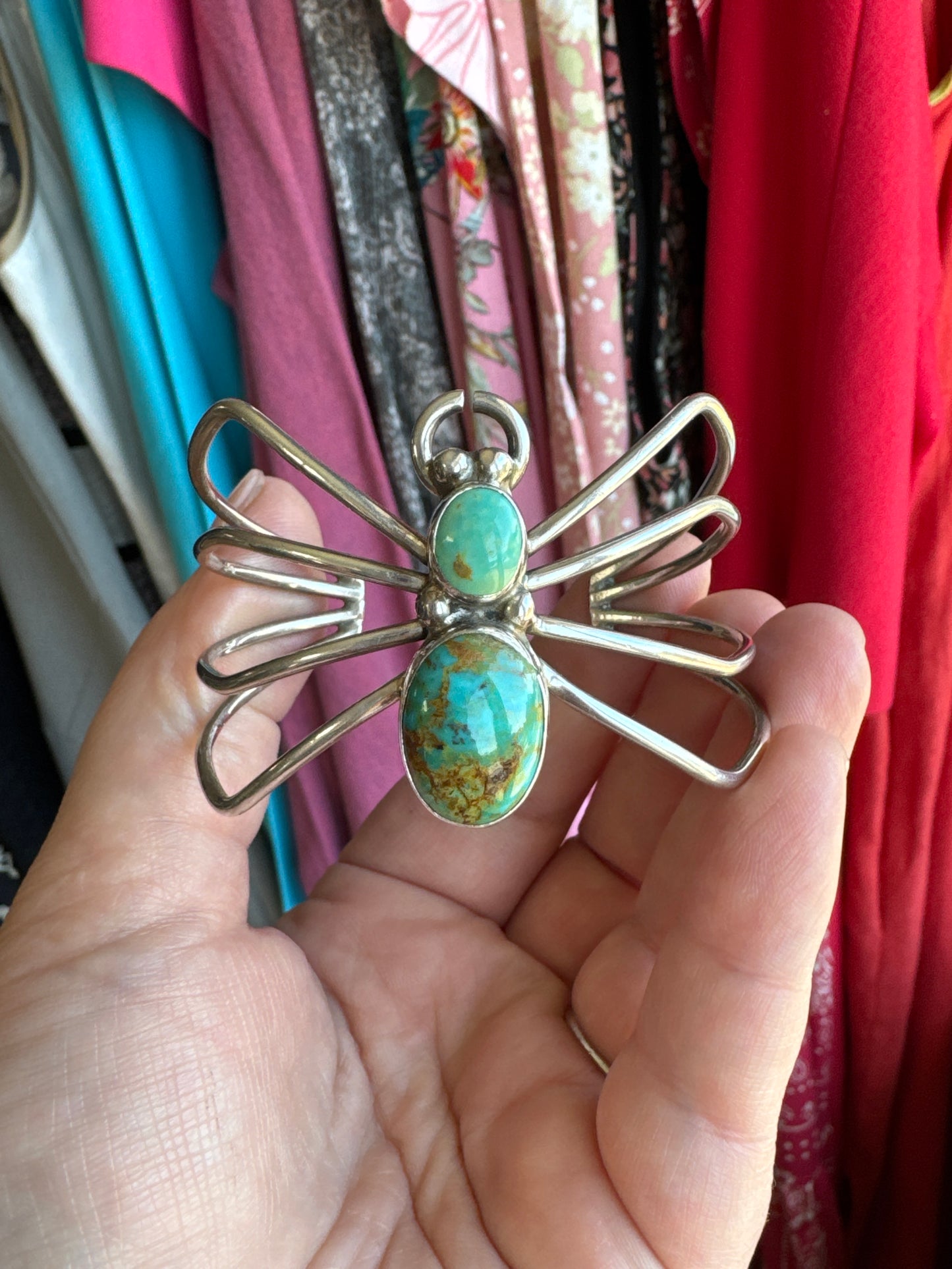 Royston Turquoise Spider Cuff