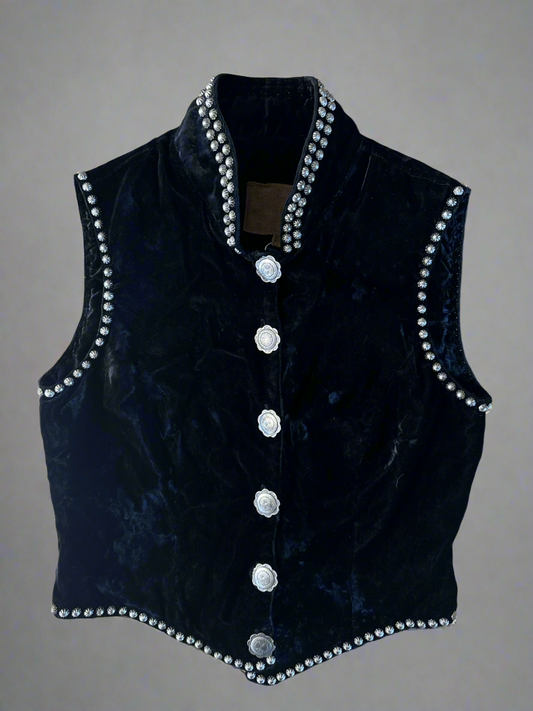 80's Studded Vest // Double D Ranch