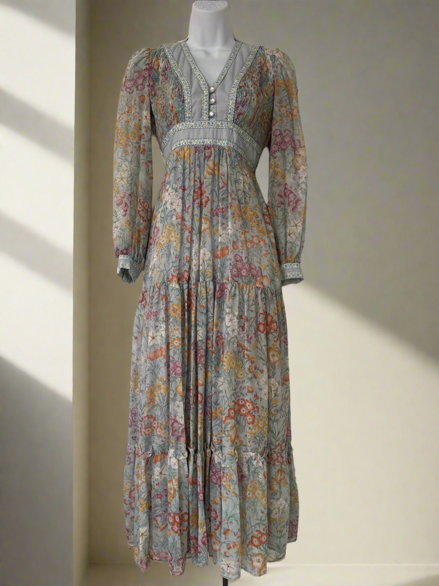 Stunning 70's Prairie Dress // Candi Jones California