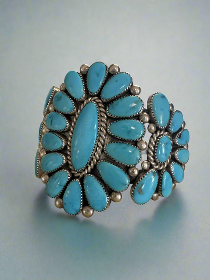 Stunning Zuni Turquoise Cuff by Alice Quam