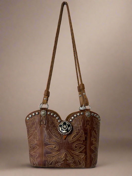 Handcrafted Boot Upper Bag - Honeypot