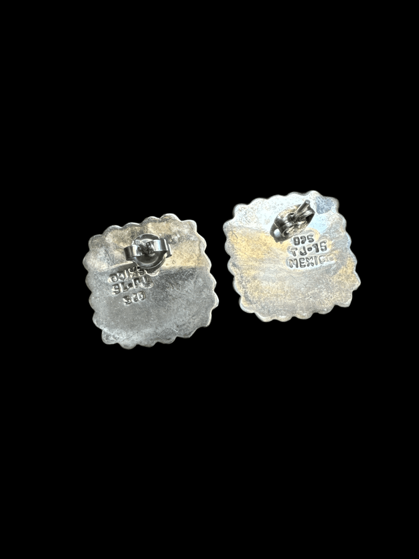 Taxco Silver + Turquoise Stud Earrings - Honeypot