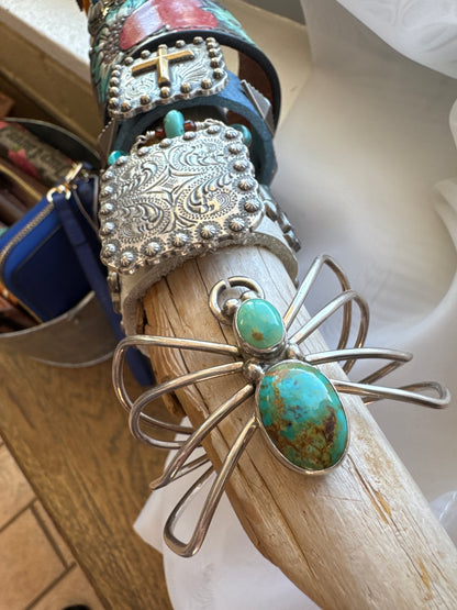 Royston Turquoise Spider Cuff